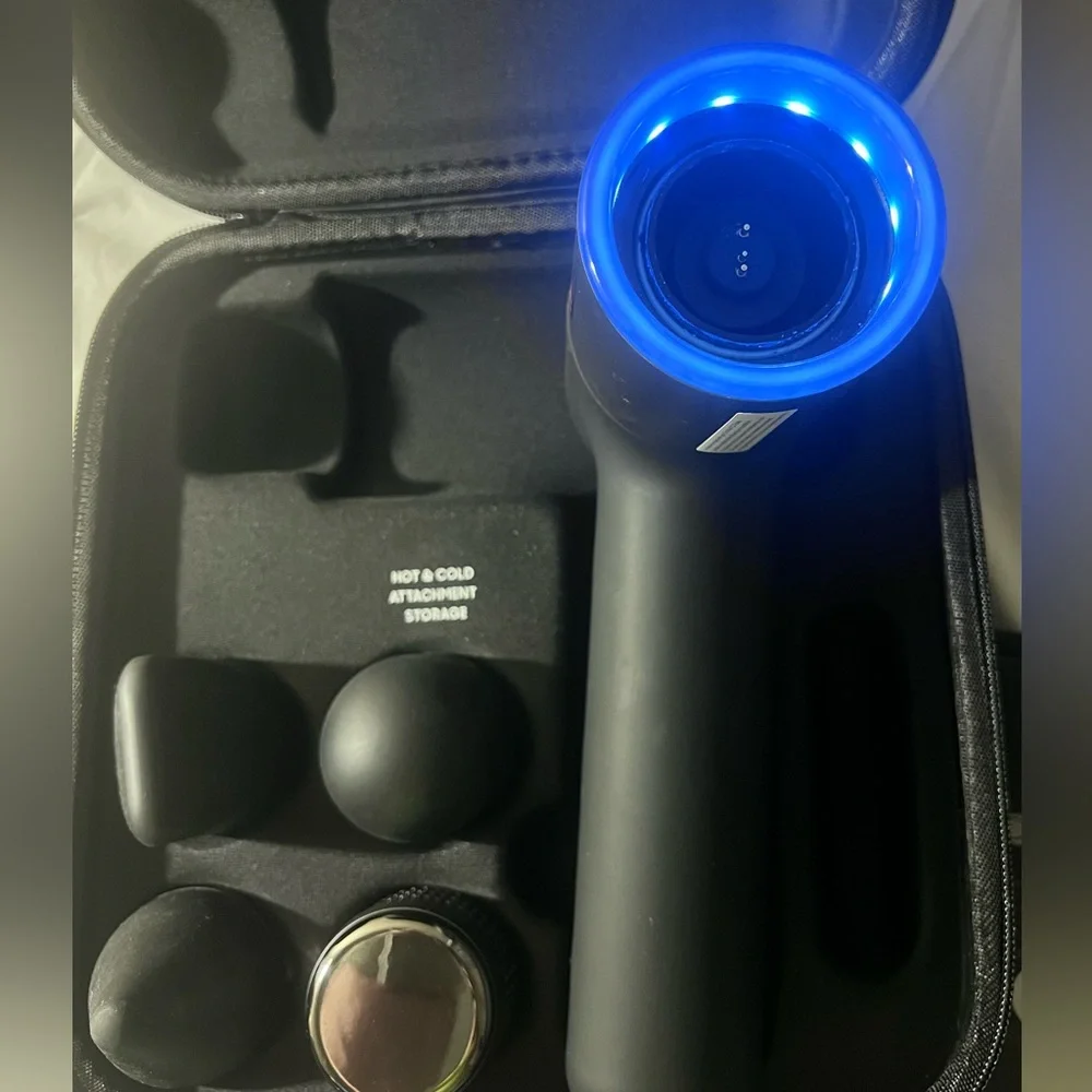 Sharper Image Pro+ Hot & Cold Percussion Massage Gun- 6 Speeds | Case |Open Box - Picture 7 of 10